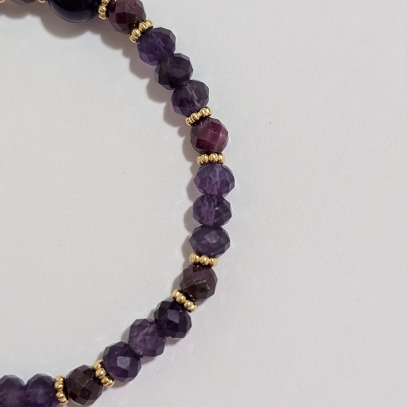 Ruby/Amethyst/Jade Bracelet - Picture 5 of 7